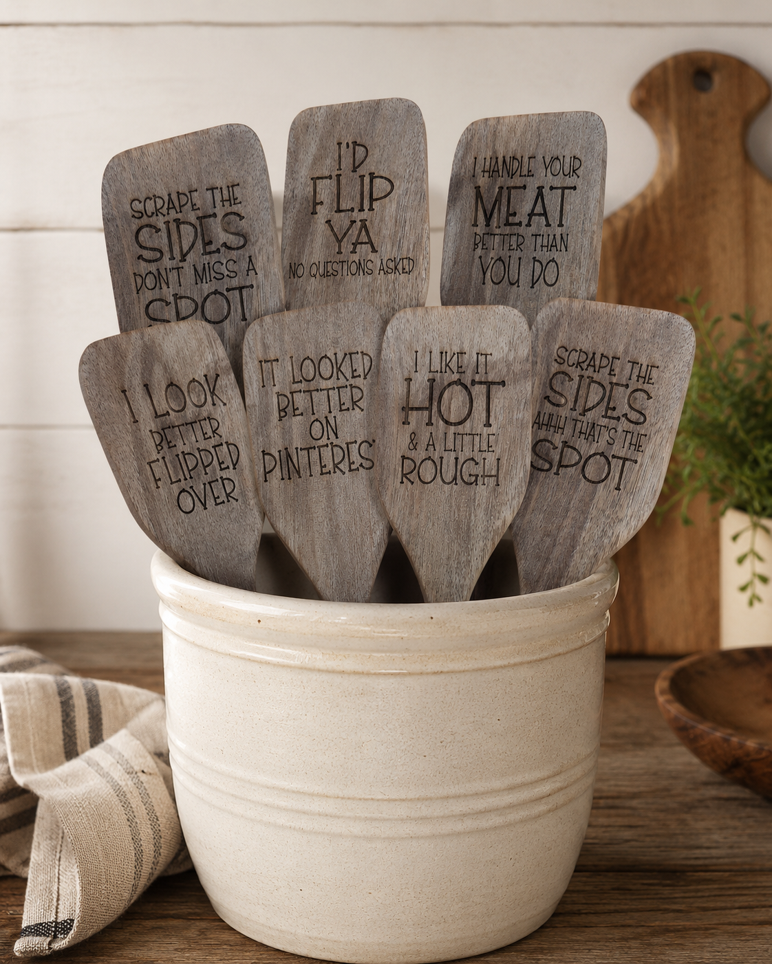 Sarcastic Wooden Spatulas