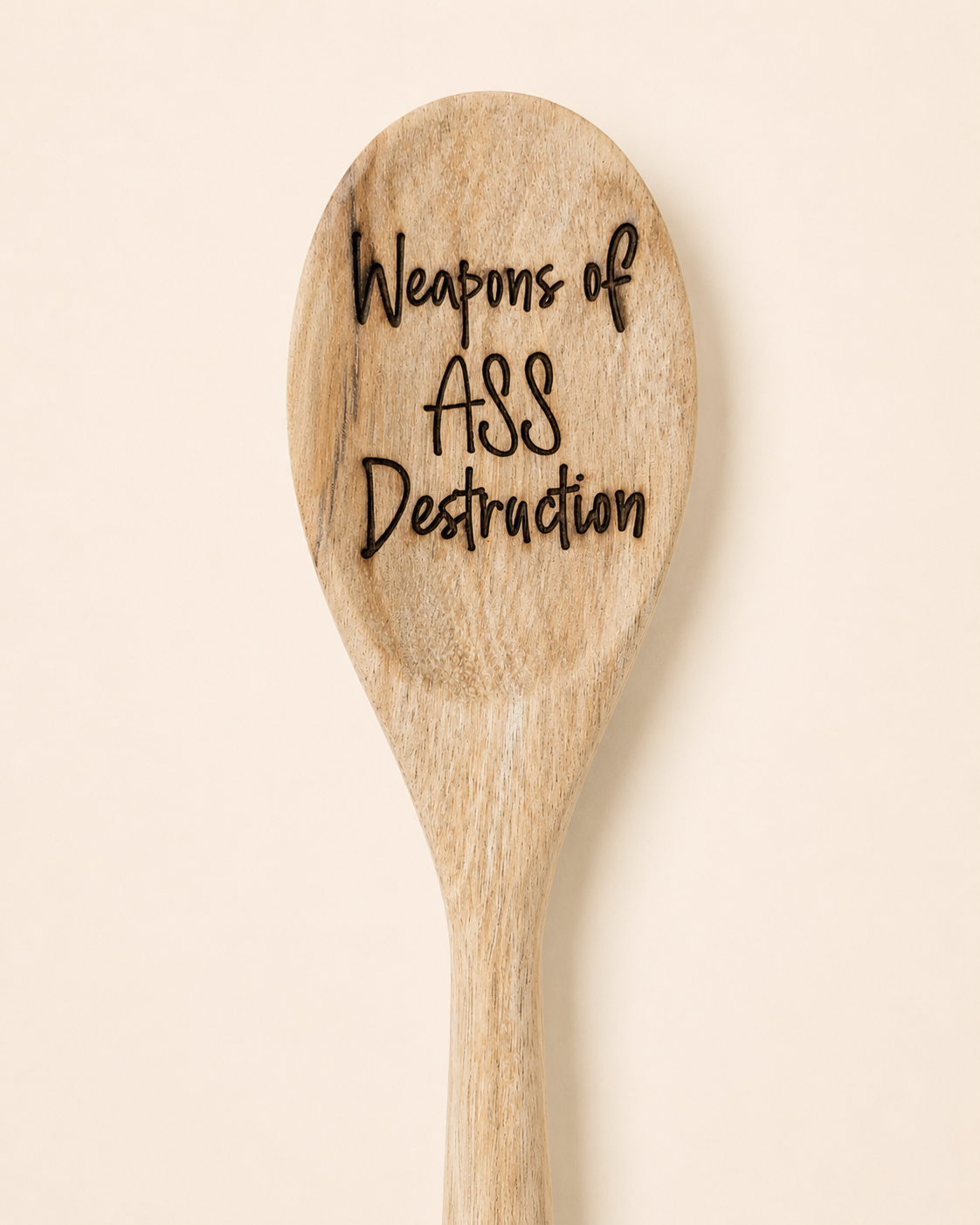 Sacastic wooden spoon
