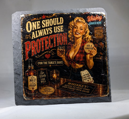 Slate Whiskey coaster #3