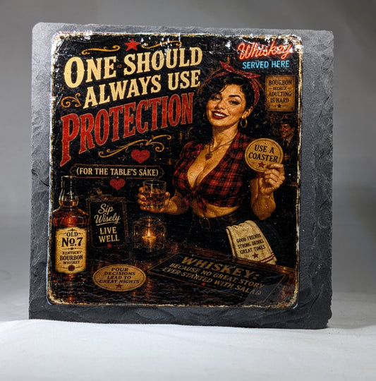 Slate Whiskey coaster #5