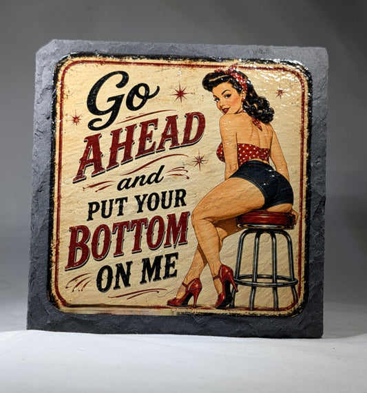 Slate Whiskey coaster #6