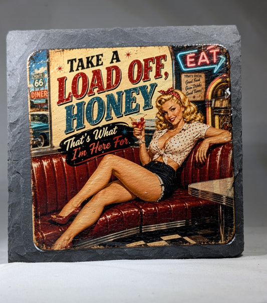 Slate Whiskey coaster #7