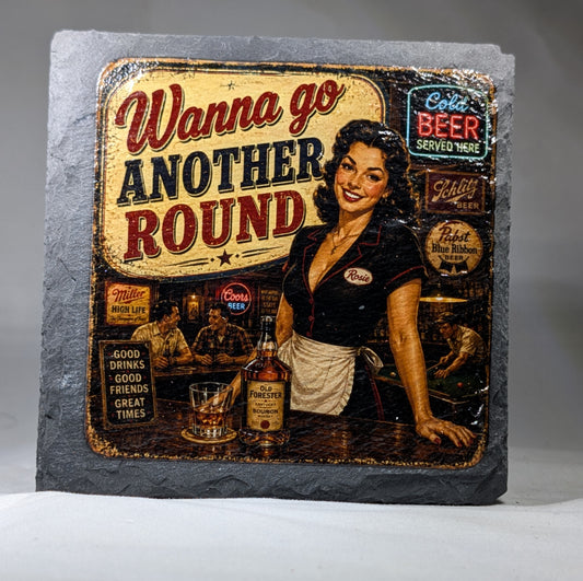 Slate Whiskey coaster #9