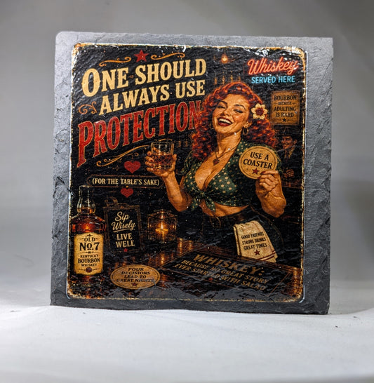 Slate Whiskey coaster #11
