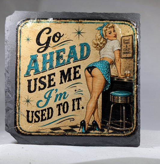Slate Whiskey coaster #16