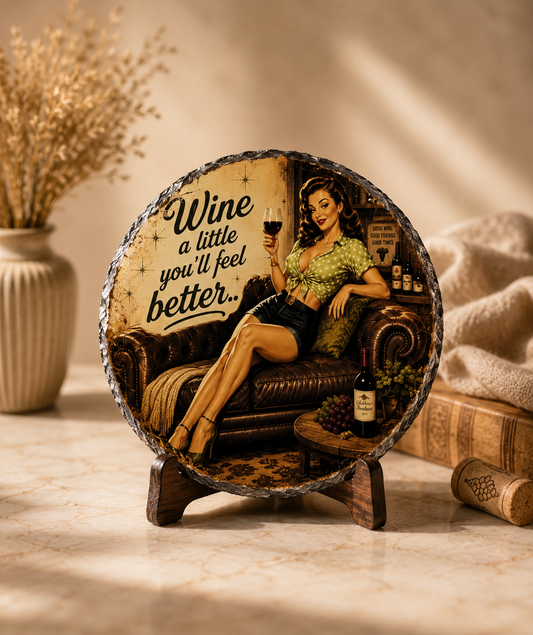 Wine a little